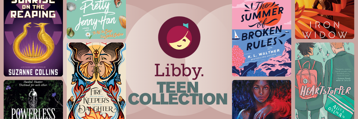 A banner promoting Libby for Teens.